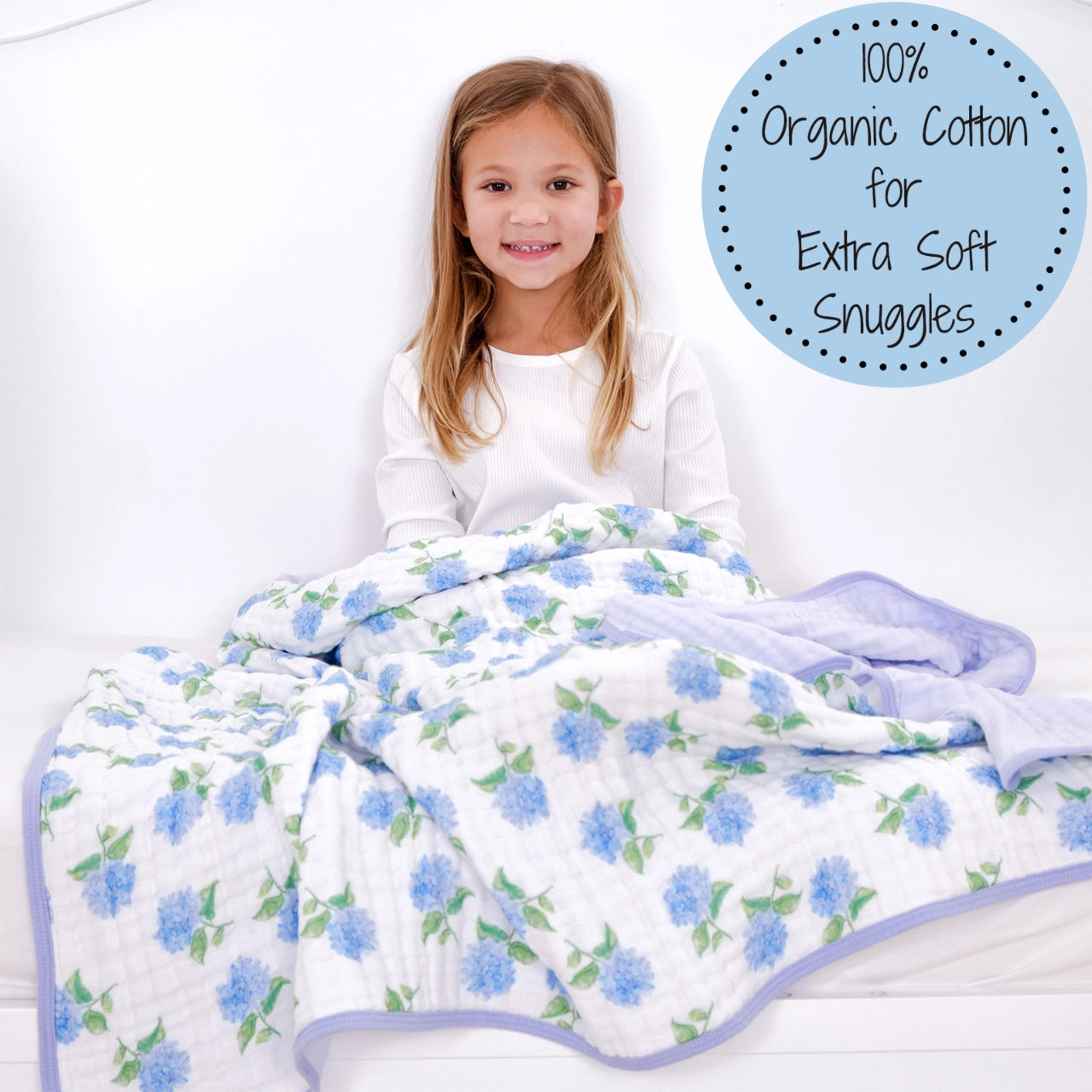 Hydrangea Muslin Quilt