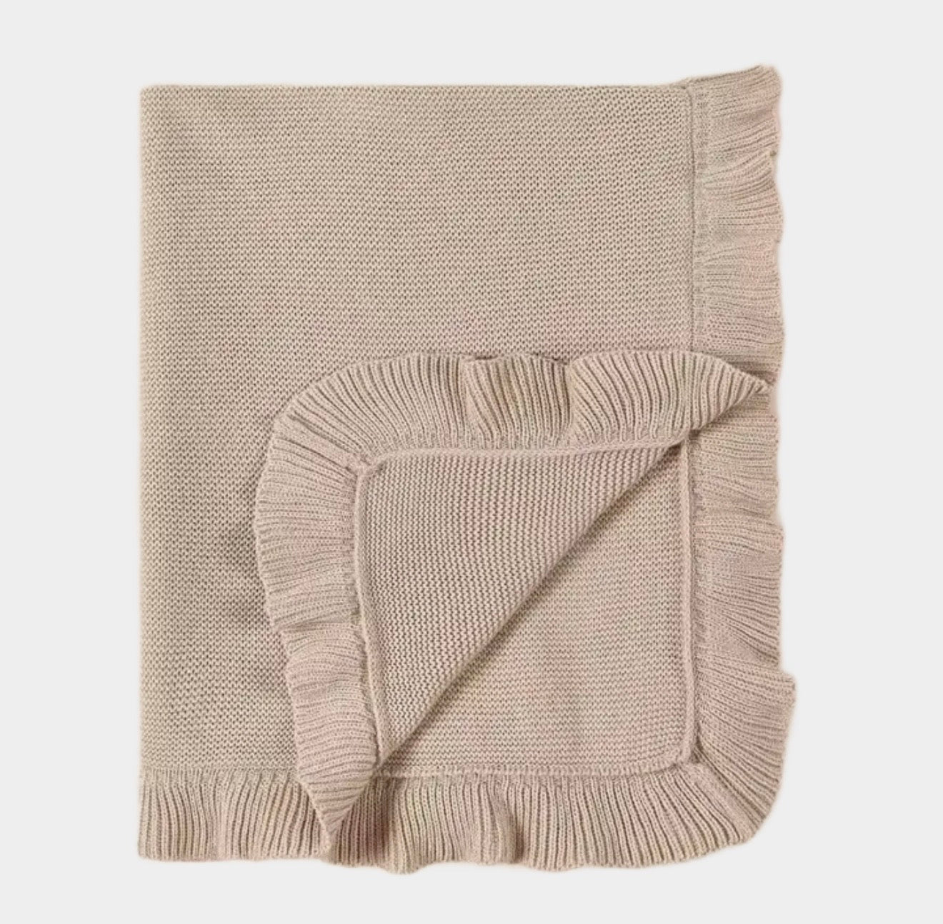 Ruffle Knit Blanket