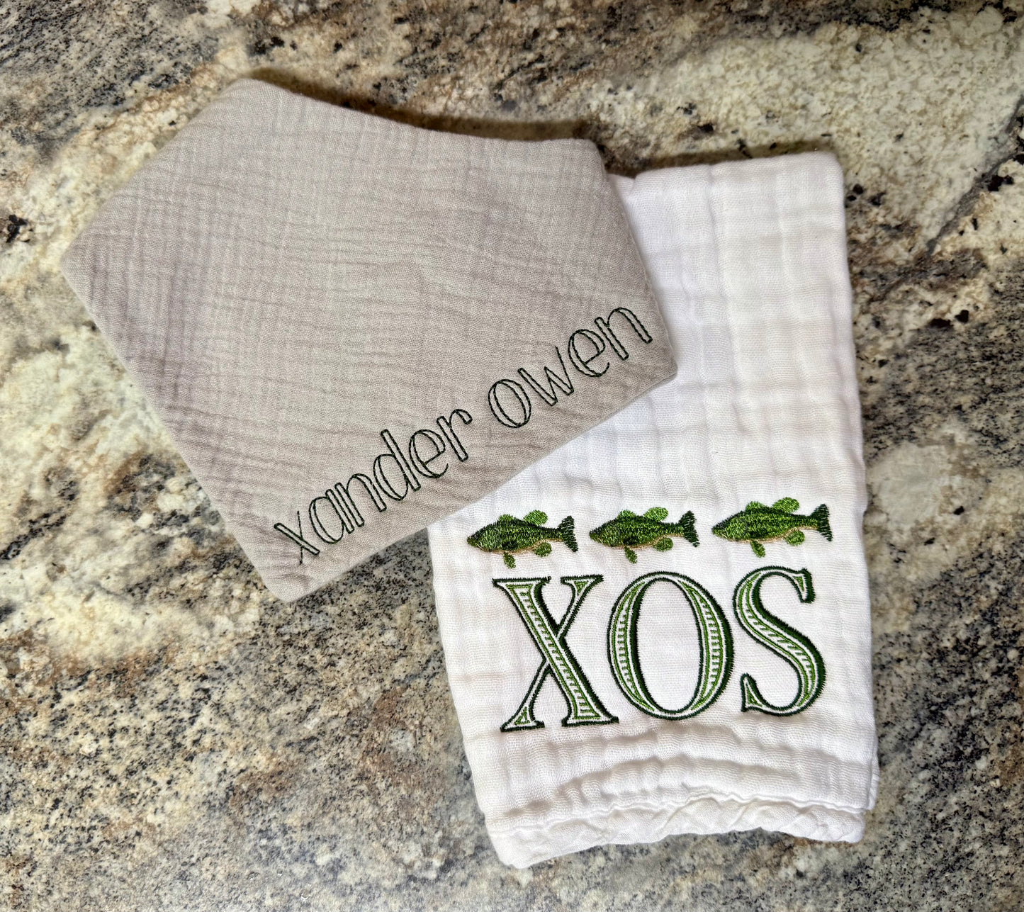 Bandana Bib - Embroidery Included