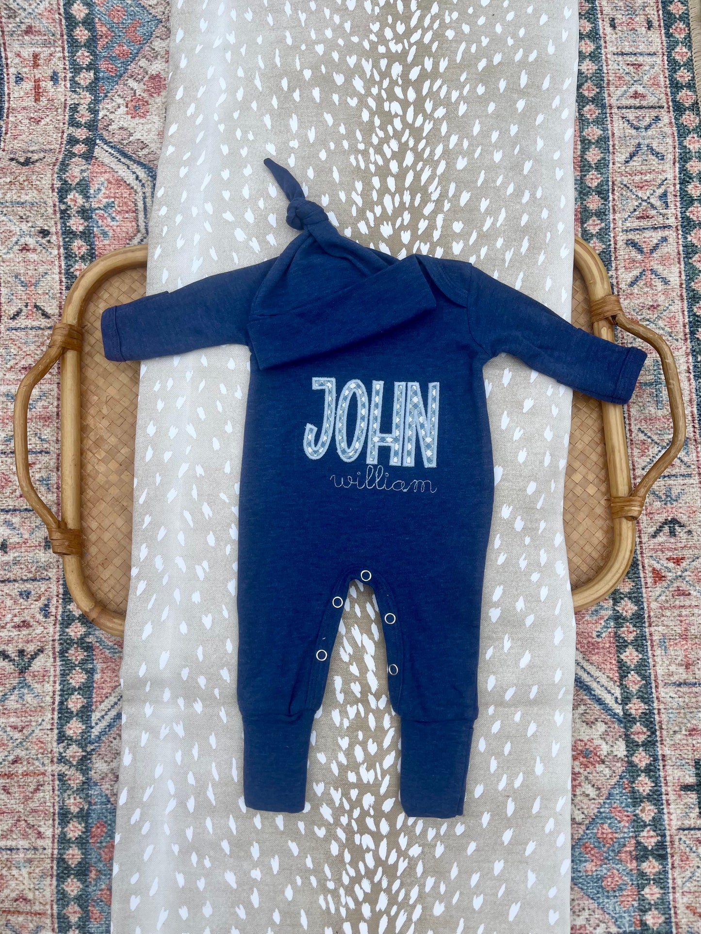Newborn Baby Romper - Embroidery Included