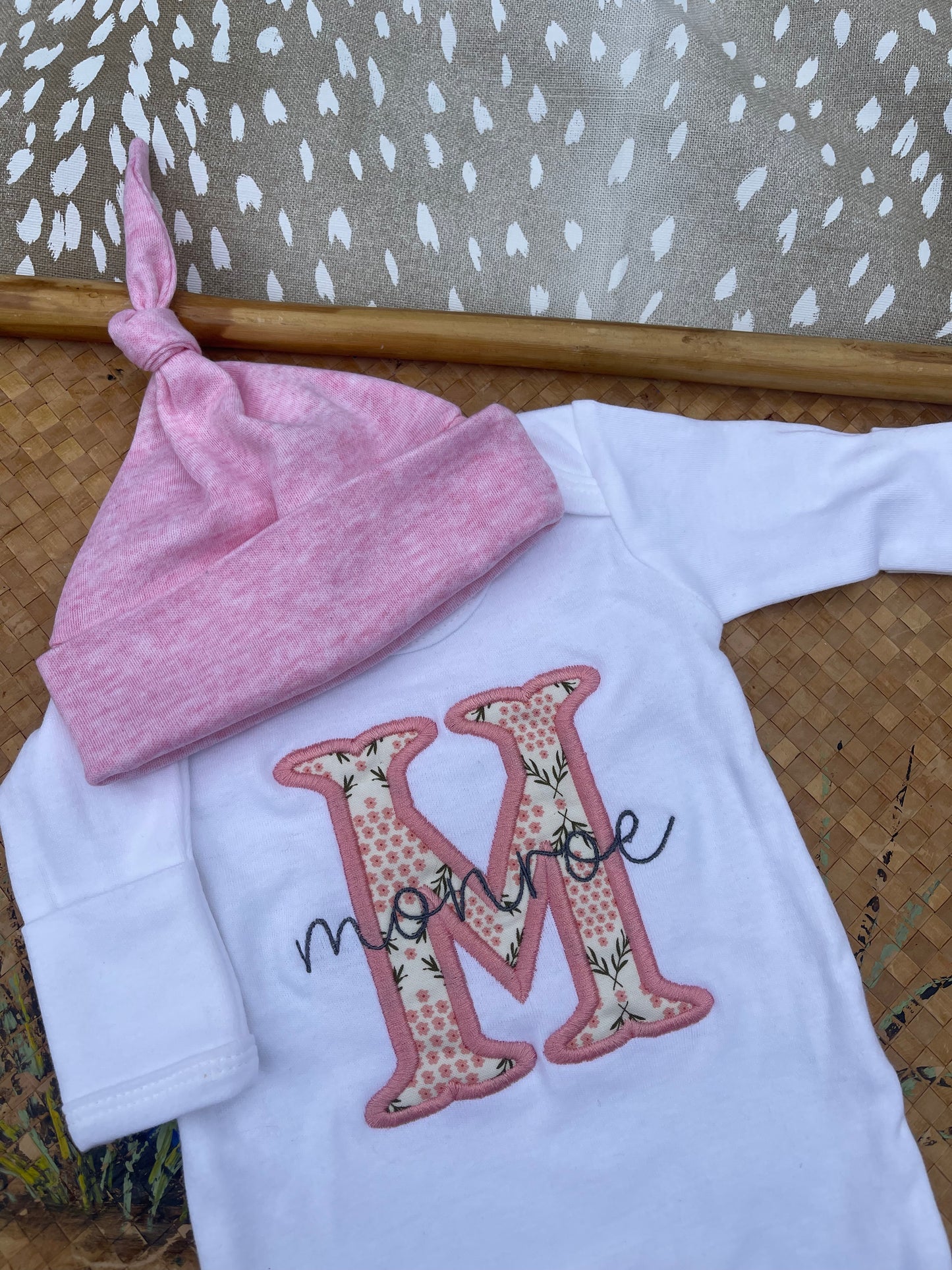 Newborn Baby Romper - Embroidery Included