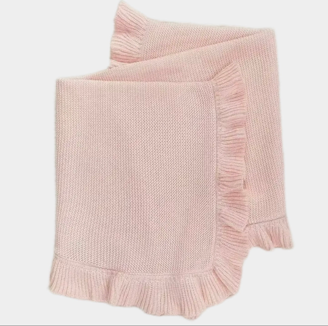 Ruffle Knit Blanket