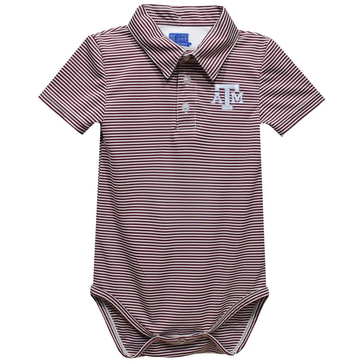 Texas A&M Embroidered Polo Onesie