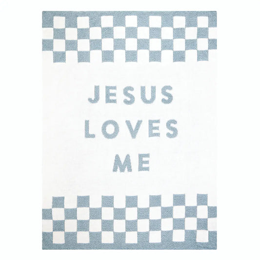 Jesus Loves Me Plush Blanket