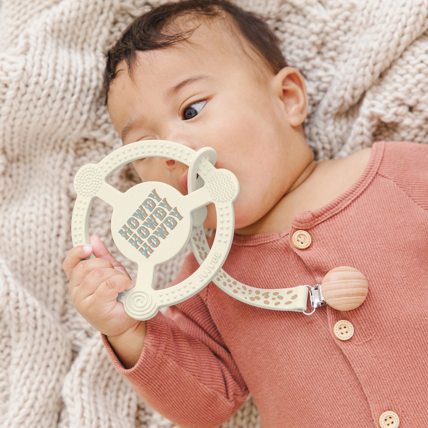 Howdy Partner Silicone Teether Ring