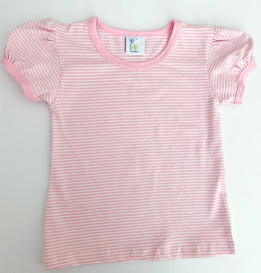 Striped Short Sleeve Shirt - Embroidery Included