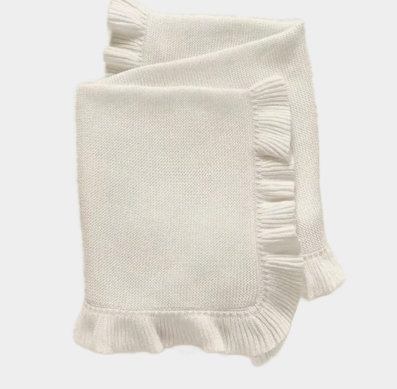 Ruffle Knit Blanket