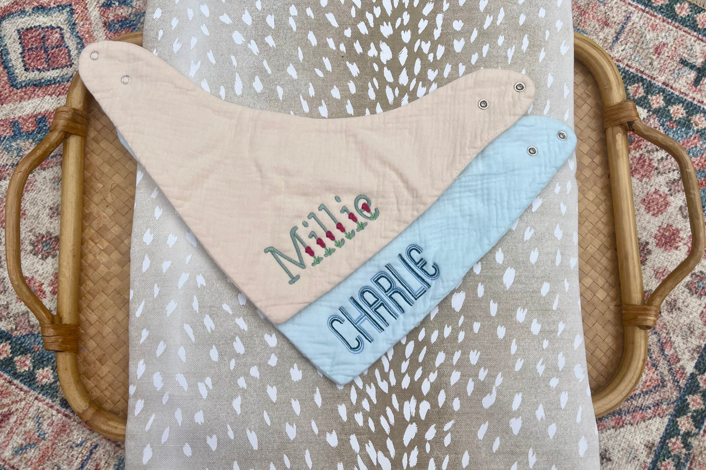 Bandana Bib - Embroidery Included