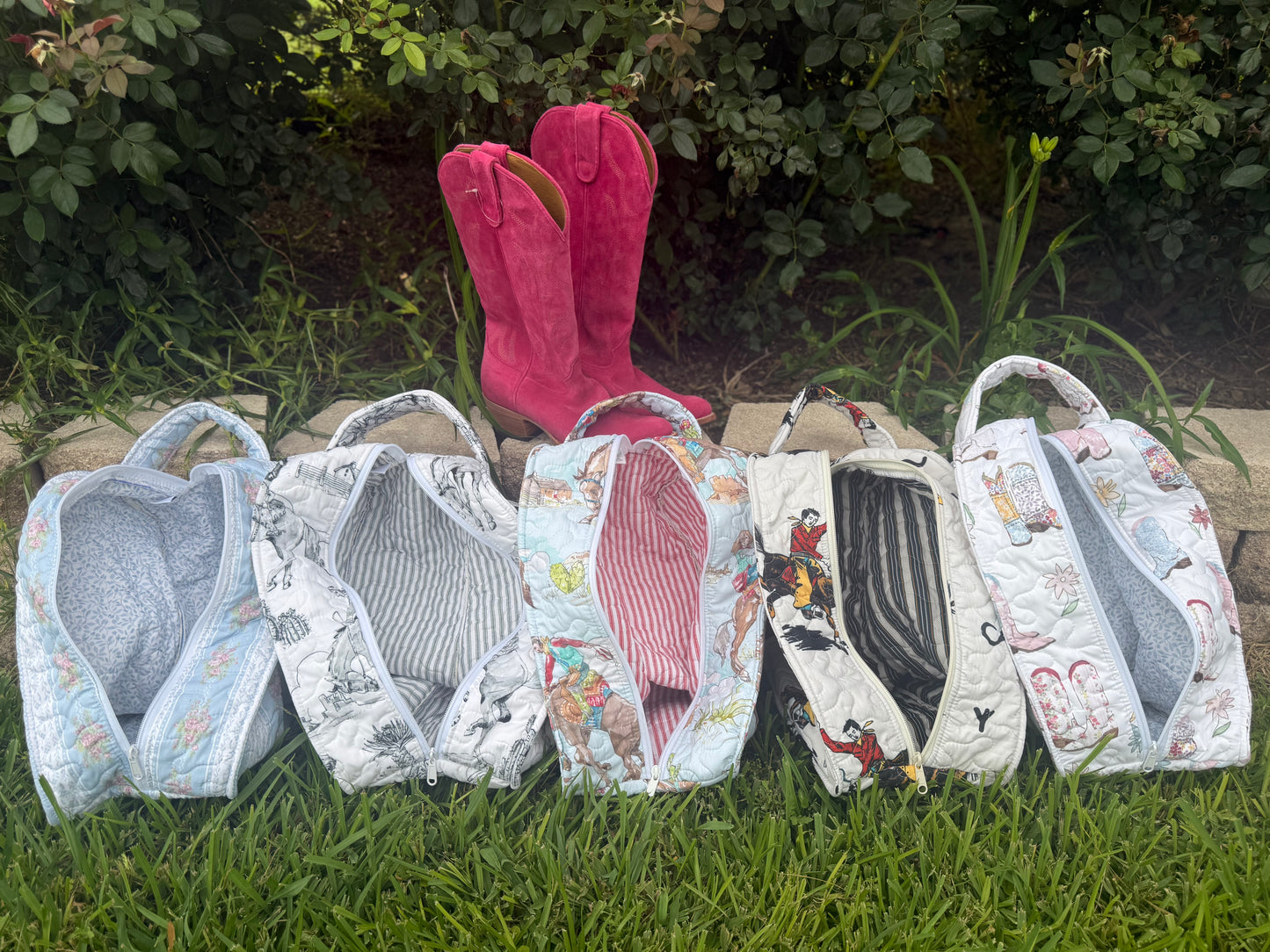 Quilted Boot Bags