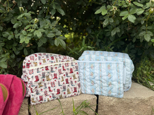 Quilted Cosmetic Bag
