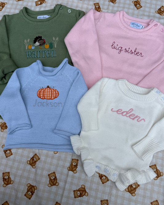 Roll Neck Sweaters - Embroidery Included