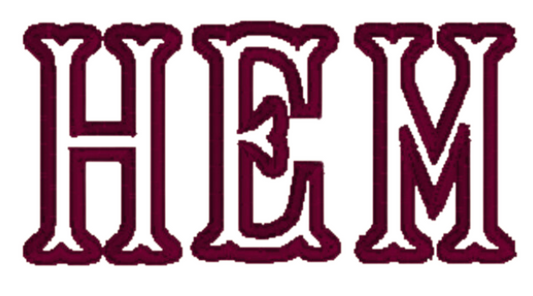 Applique Fishtail Lettering